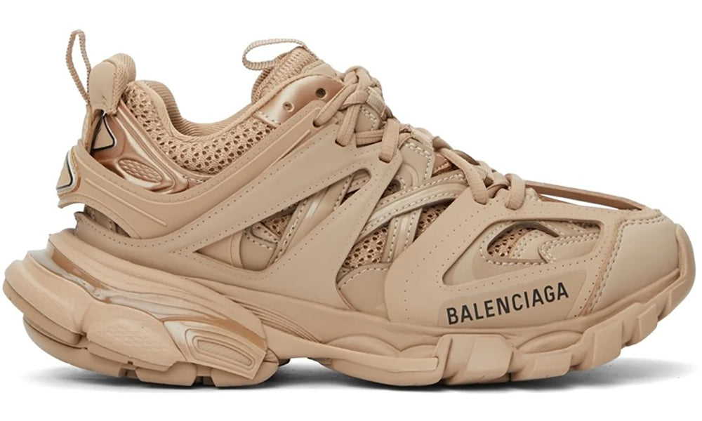 BALENCIAGA Beige Track Sneakers - ARABIA LUXURY