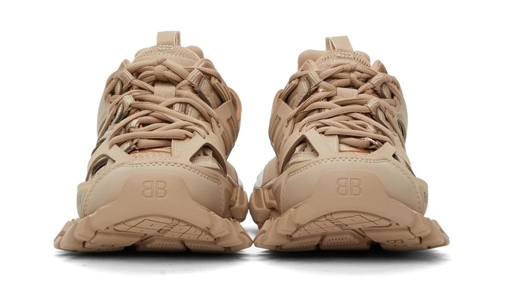 BALENCIAGA Beige Track Sneakers - ARABIA LUXURY