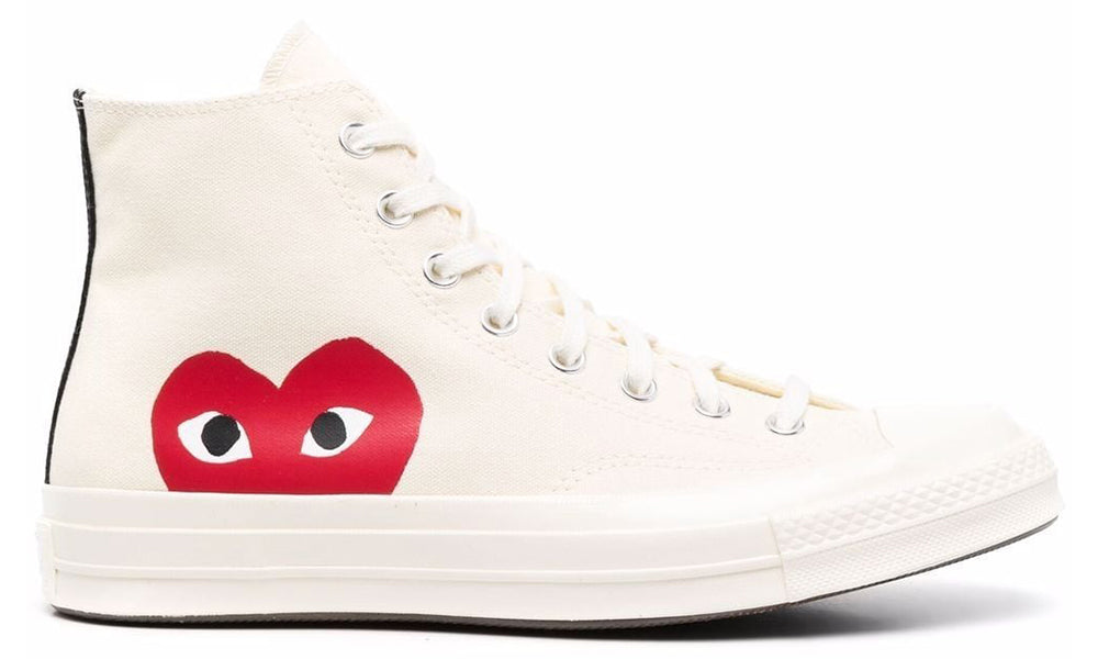 Comme Des Garçons Play x Converse Chuck 70 high-top sneakers - White - ARABIA LUXURY