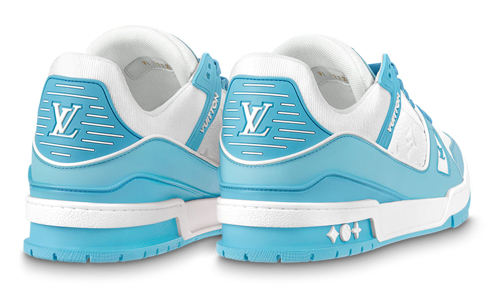 Louis Vuitton Trainer Sneaker "Sky Blue" #1AA6X3 - ARABIA LUXURY