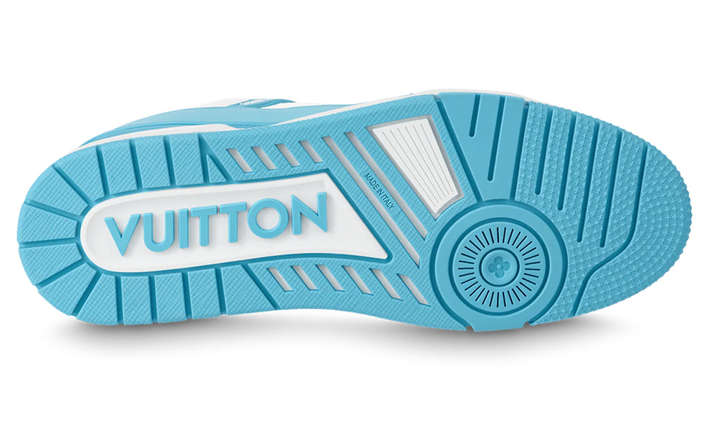 Louis Vuitton Trainer Sneaker "Sky Blue" #1AA6X3 - ARABIA LUXURY