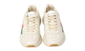 Gucci White Rhyton Web Chunky Sneakers - ARABIA LUXURT