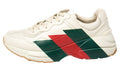 Gucci White Rhyton Web Chunky Sneakers - ARABIA LUXURT