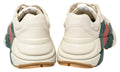 Gucci White Rhyton Web Chunky Sneakers - ARABIA LUXURT