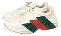 Gucci White Rhyton Web Chunky Sneakers - ARABIA LUXURT