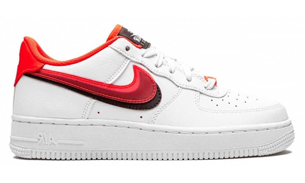 Nike Air Force 1 LV8 Double Swoosh Red Black (GS) - ARABIA LUXURY