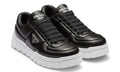 Prada padded leather sneakers 'Black' - ARABIA LUXURY