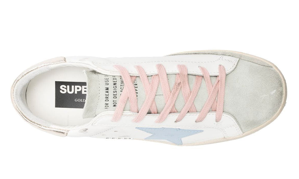 Golden Goose Wmns Superstar 'White Silver Ice Blue' - ARABIA LUXURY