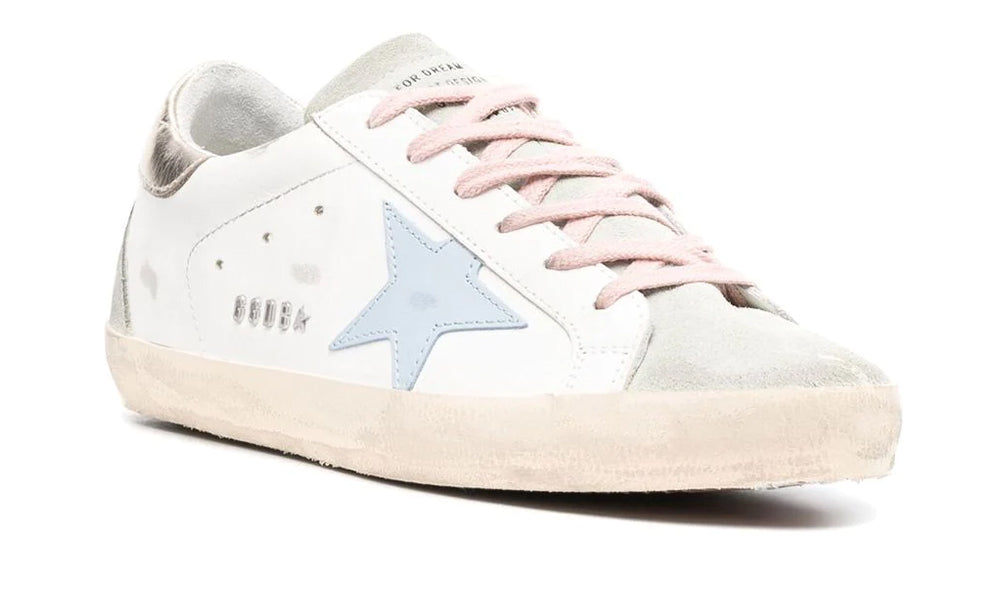 Golden Goose Wmns Superstar 'White Silver Ice Blue' - ARABIA LUXURY