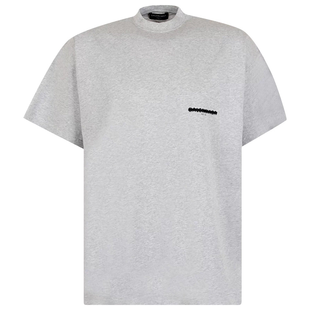 Balenciaga Strike 1917 T-Shirt Oversized 'Grey Vintage'