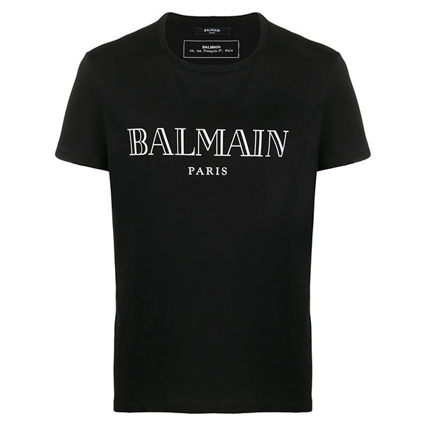 Balmain Logo Print T-shirt - Black/White