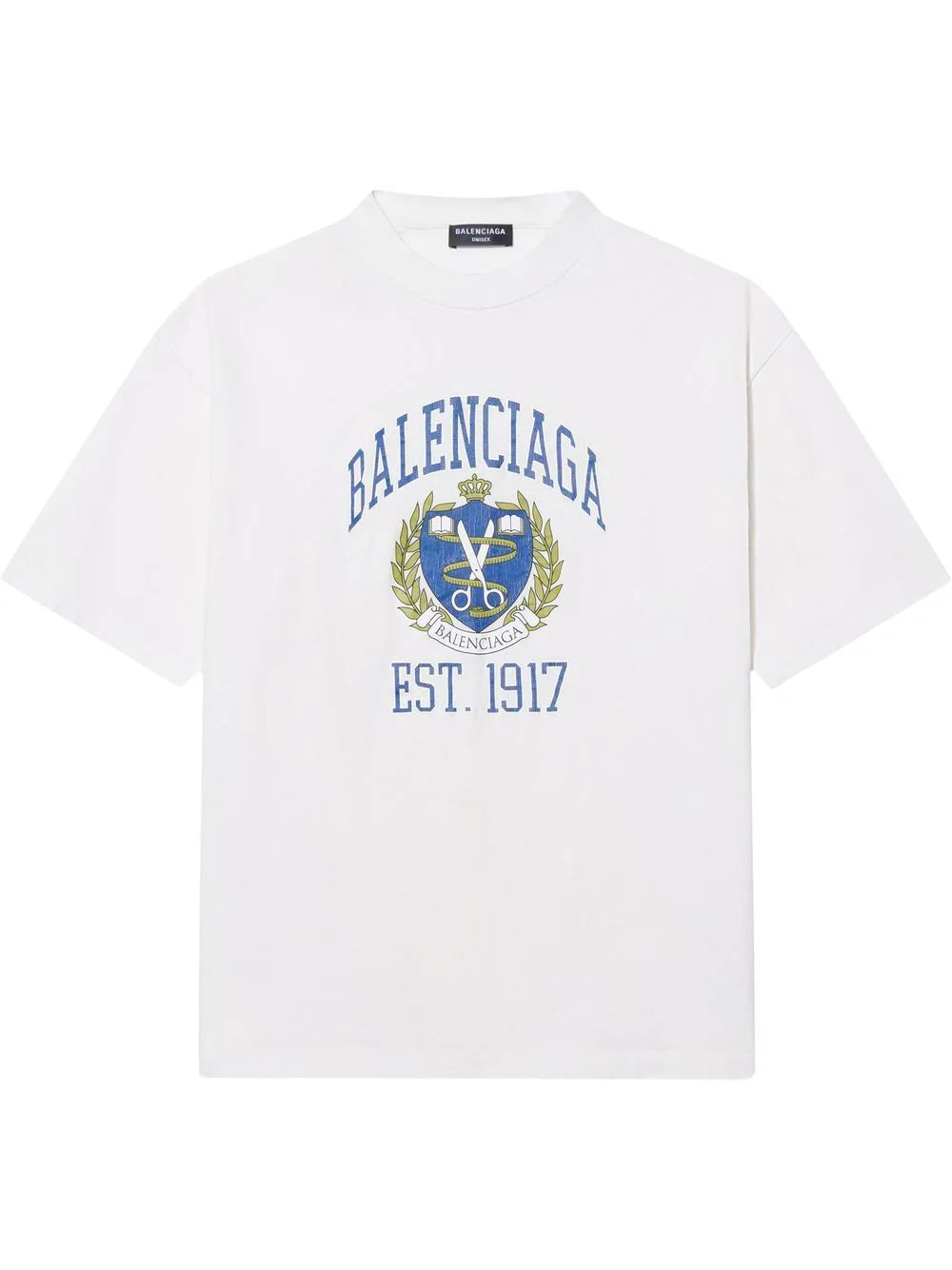 Balenciaga logo crest print T-shirt