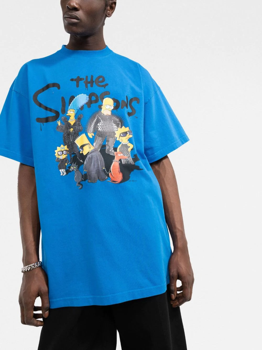 BALENCIAGA The Simpsons-print T-shirt - Blue