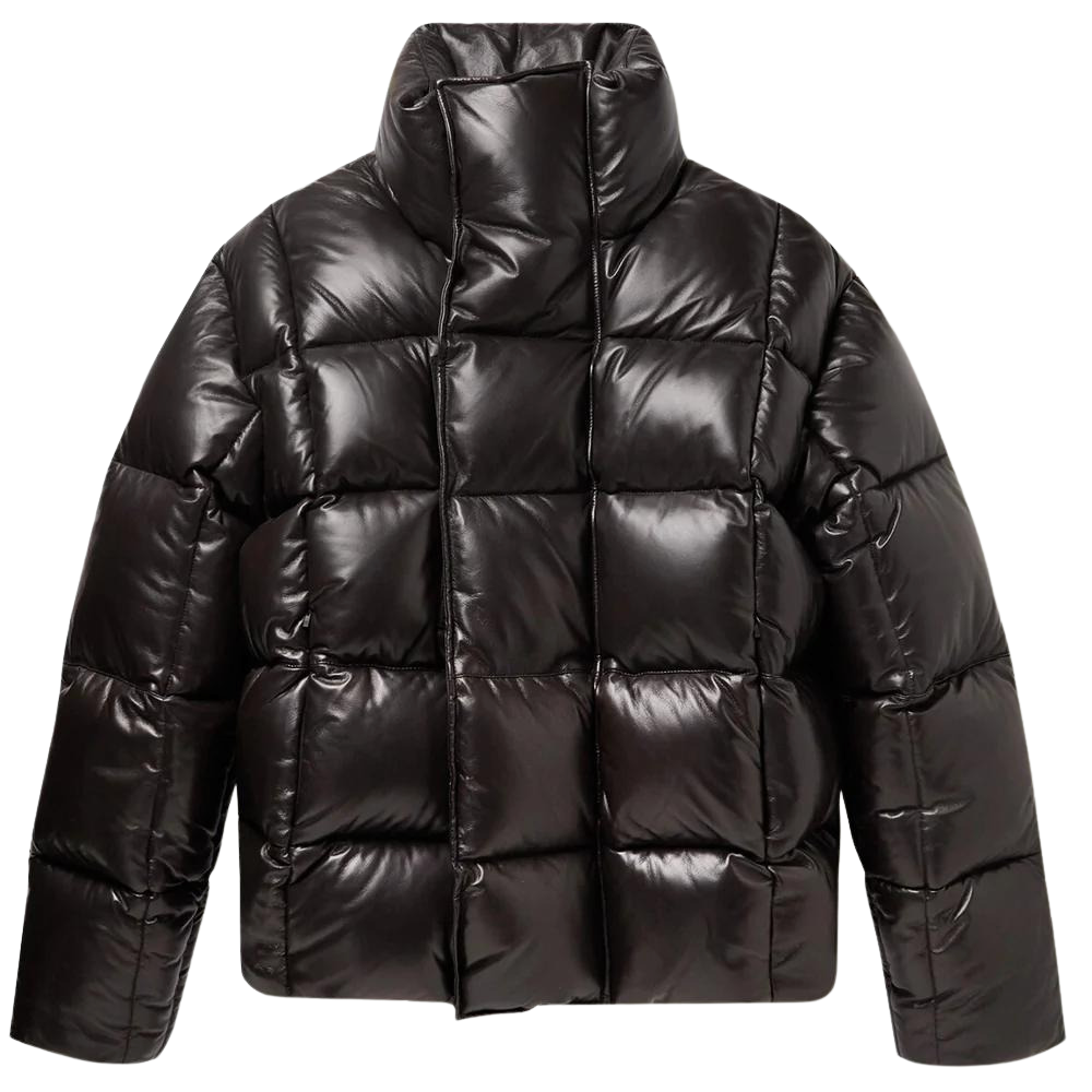 GIVENCHY Givenchy Oversized Quilted Leather Down Jacket Men Brown It