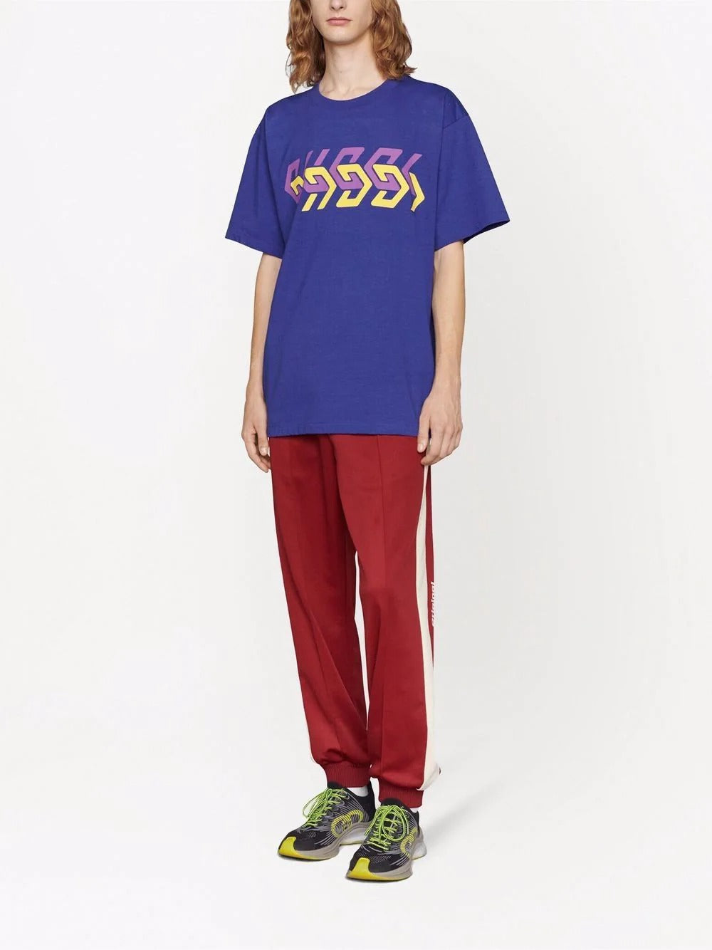 Gucci Mirror Logo-print Short-sleeve T-shirt
