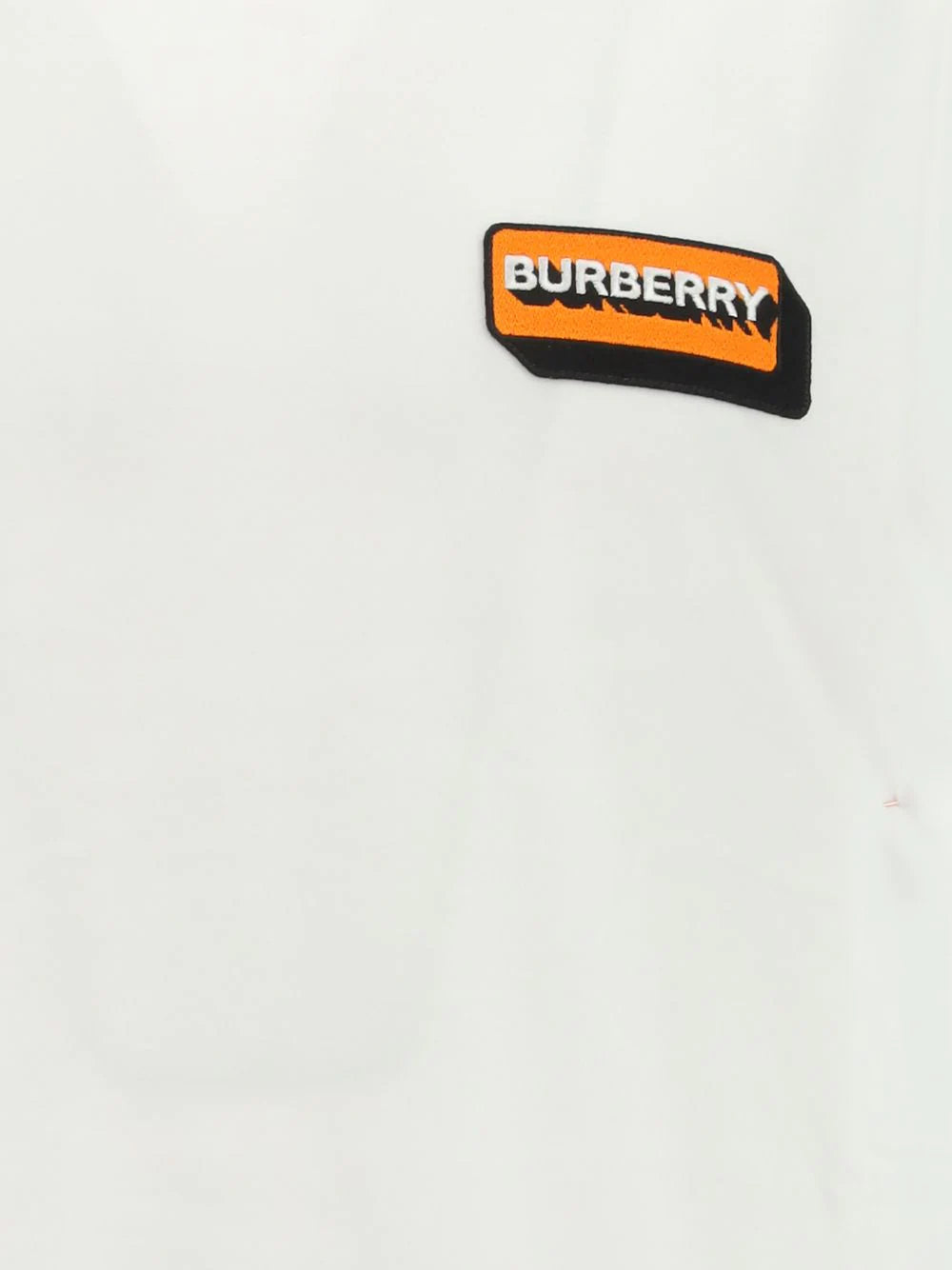 BURBERRY Logo embroidered t shirt