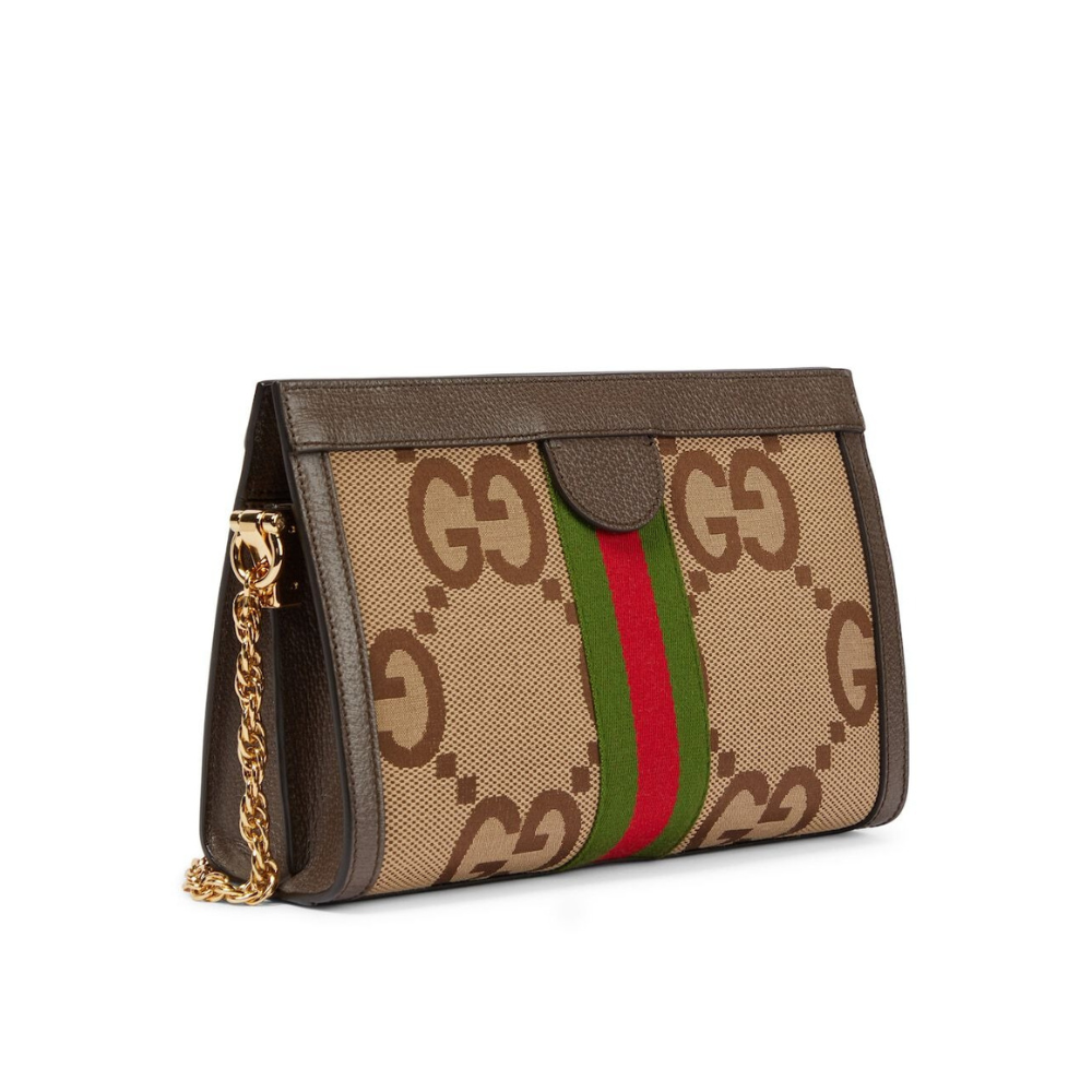 Gucci Women's Natural Ophidia Jumbo gg Small Shoulder Bag