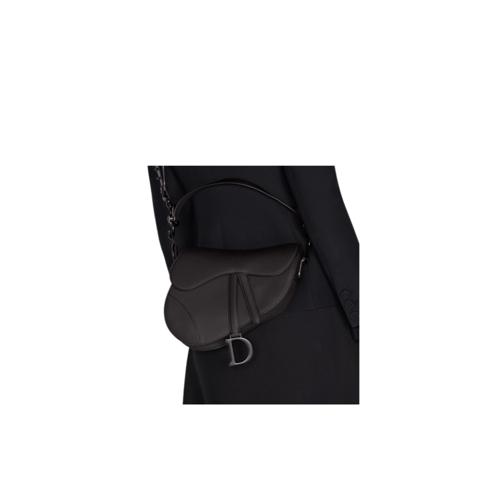Dior Saddle Black Ultramatte Calfskin