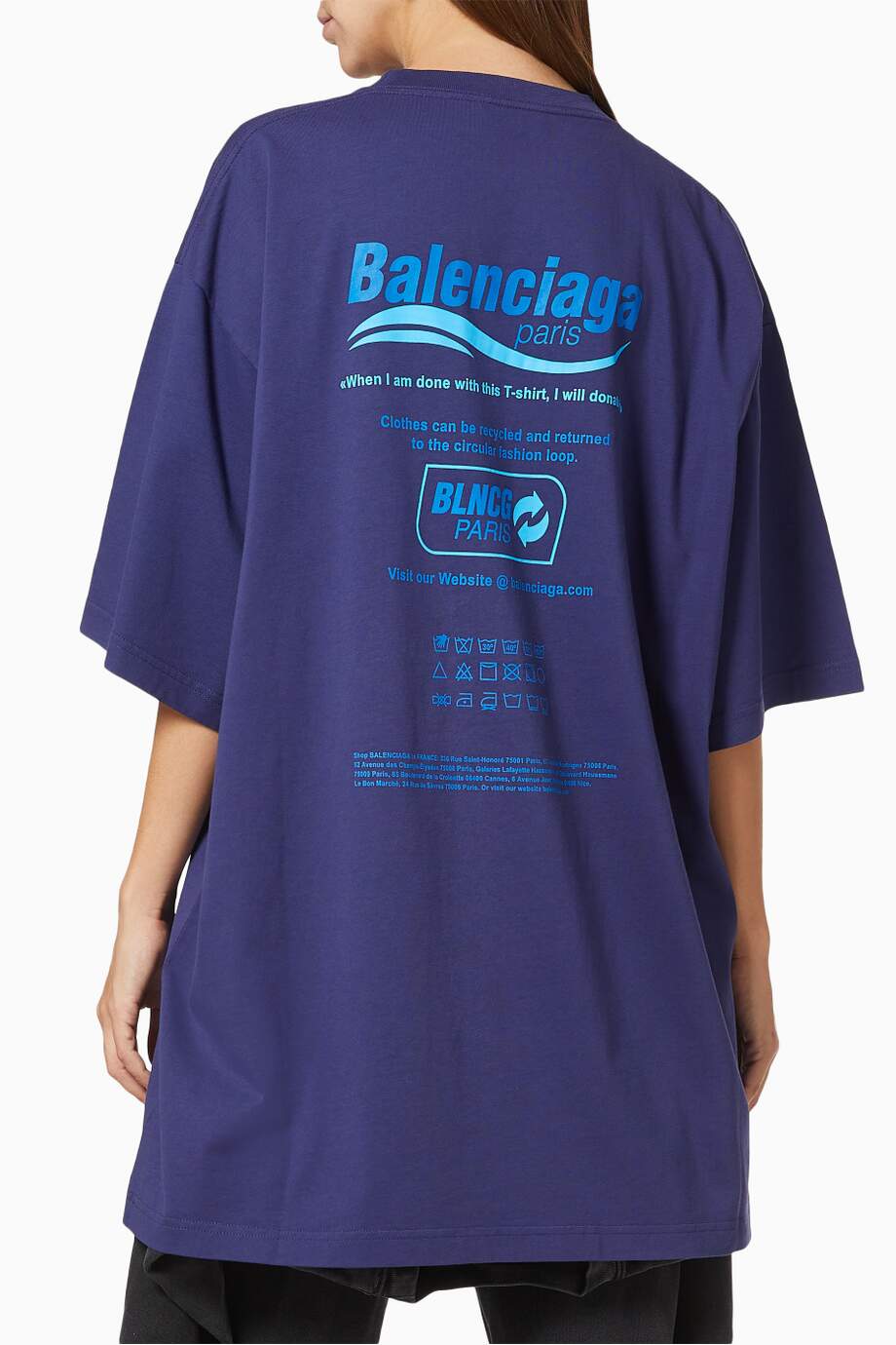 BALENCIAGA Dry Cleaning Boxy T-shirt in Vintage Jersey