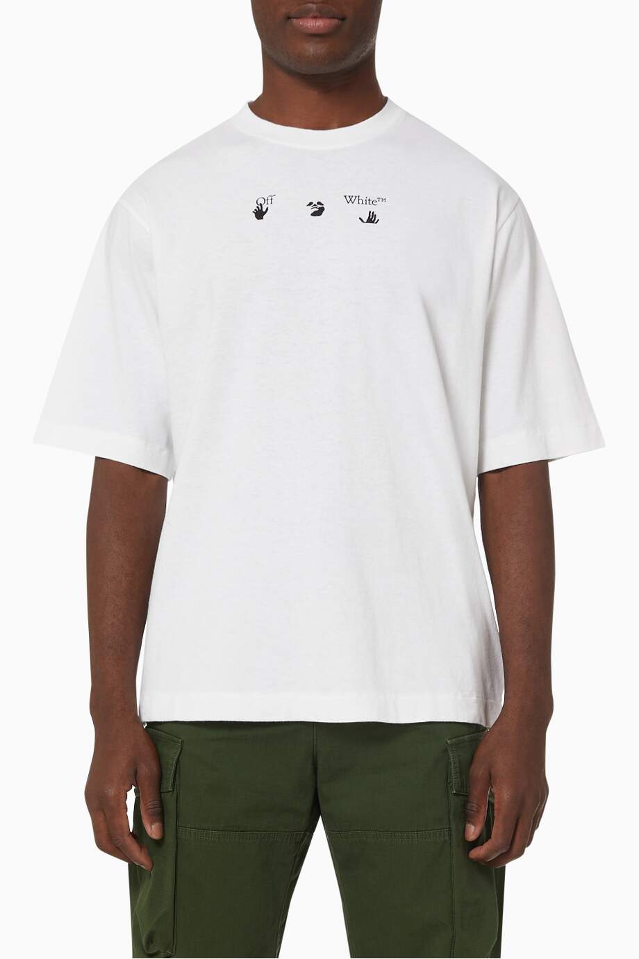 OFF-WHITE Paint Splat Arrows Oversized T-shirt in Cotton Jersey