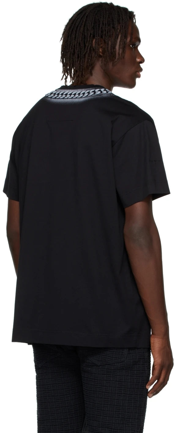 GIVENCHY Black Chito Edition Embossed Chain T-Shirt