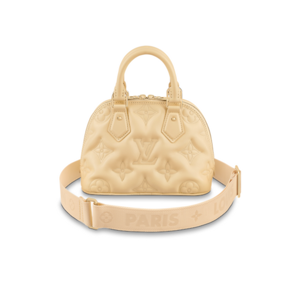 LOUIS VUITTON-Calfskin Alma BB Soft Bubblegum Banane