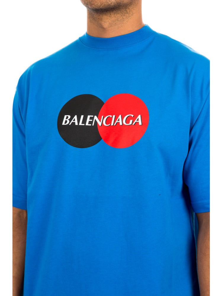 BALENCIAGA Uniform Logo T-shirt - Blue
