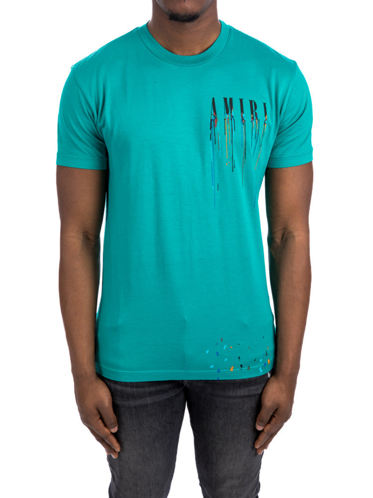 AMIRI paint drip logo print T-shirt