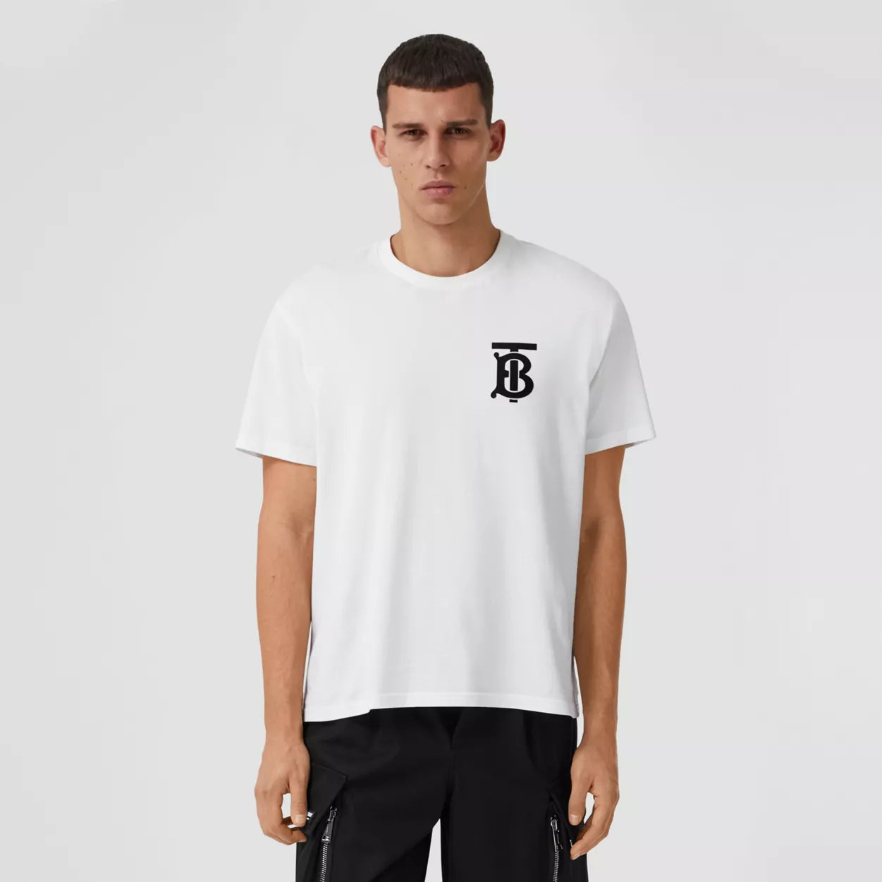 BURBERRY Monogram Motif Cotton Oversized T-shirt