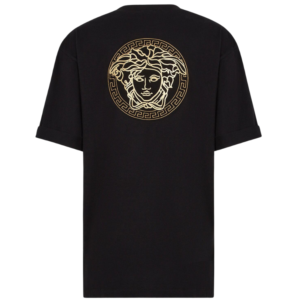 LV Spread Embroidery T-Shirt - Luxury Black