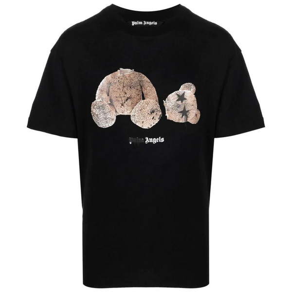 Palm Angels Teddy Bear Men's T-Shirt Black Size Large 100% Authentic