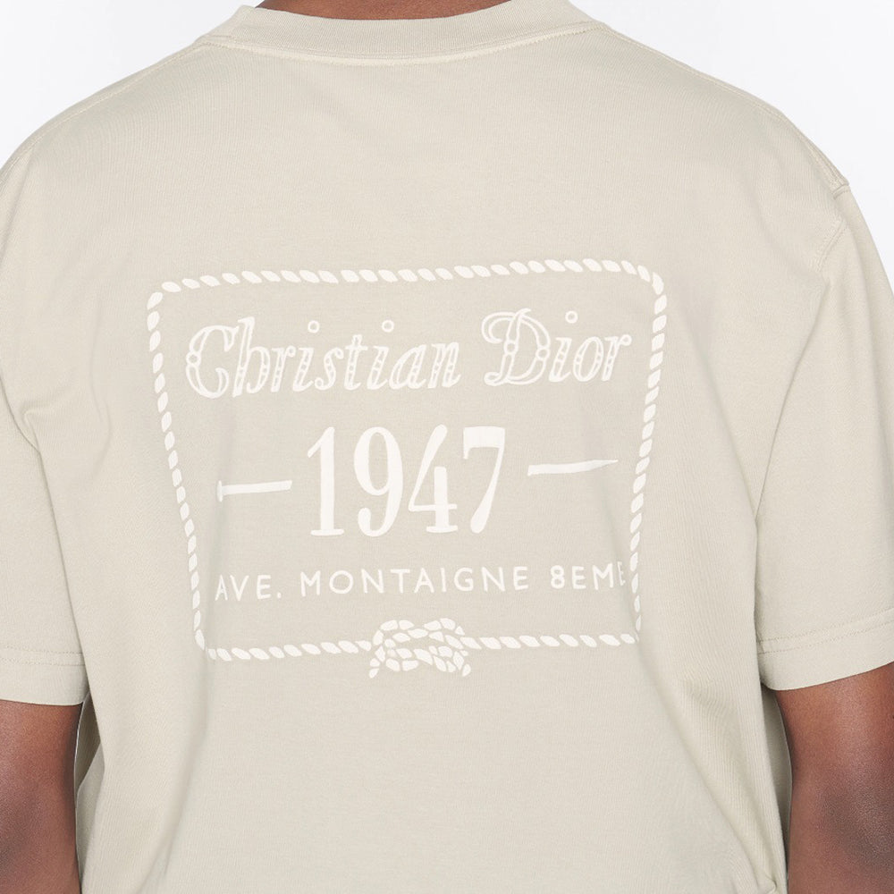 Christian Dior Plain Cotton Short Sleeves Logo Luxury T Shirts