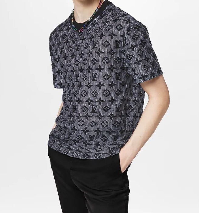 LOUIS VUITTON 21SS ×NBA／Multi-Logo T-shirt Tシャツ ブラック サイズ:L