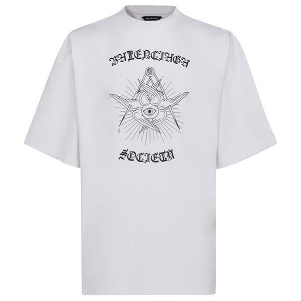 BALENCIAGA Free Your Mind T-shirts In White