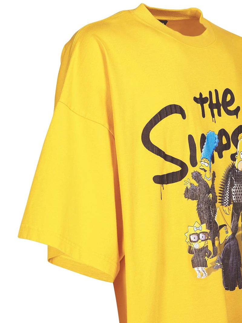 BALENCIAGA The Simpsons Tm Oversized Jersey T-shirt - Yellow