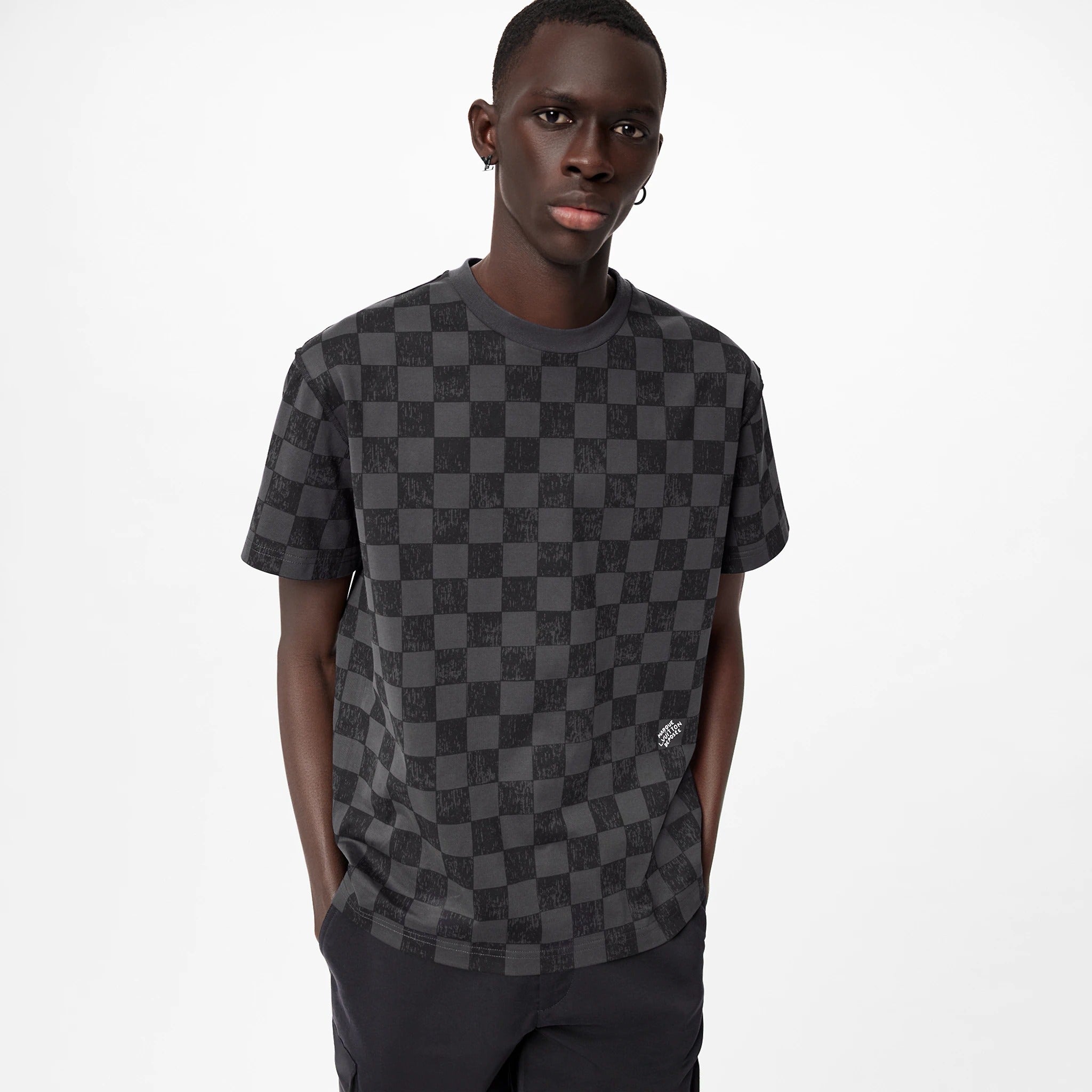 Louis Vuitton 2021 Damier T-Shirt - Grey T-Shirts, Clothing