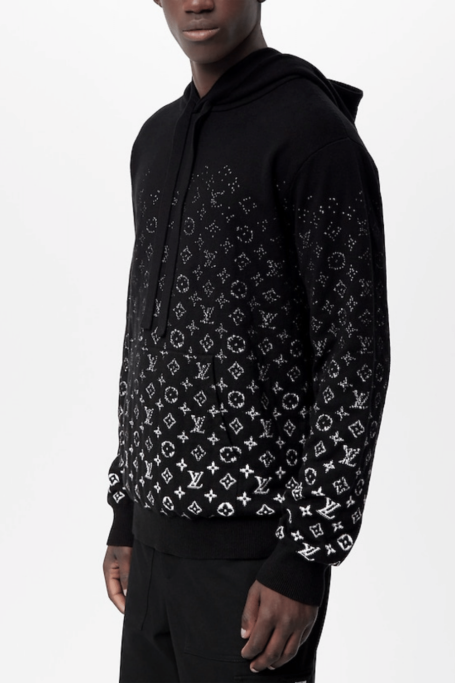 Louis Vuitton Lvse Monogram Fleece Tracksuit, Black, M