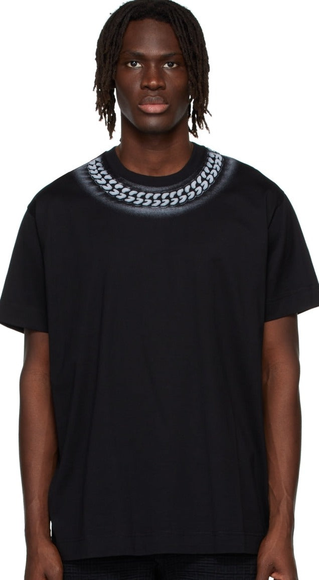 GIVENCHY Black Chito Edition Embossed Chain T-Shirt