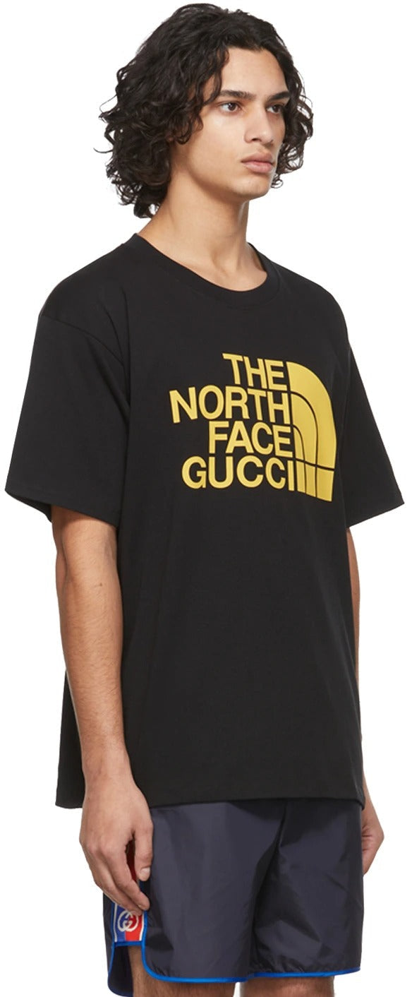 GUCCI Black The North Face Edition Logo T-Shirt