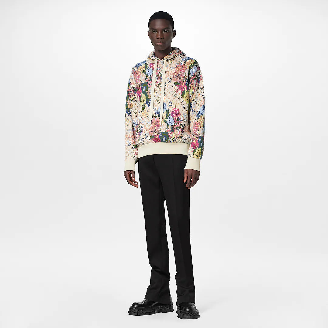 Shop Louis Vuitton Exclu 3d monogram flower jacquard hoodie (1A5V4E) by  LESSISMORE☆