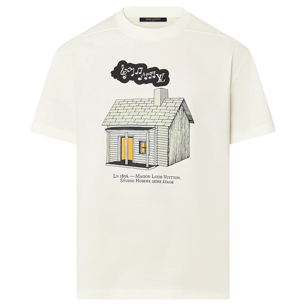 LV House Printed T-Shirt, 男裝, 上身及套裝, T-shirt、恤衫、有領衫