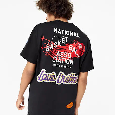 Louis Vuitton x NBA Basketball T-Shirt 'White': Luxurious