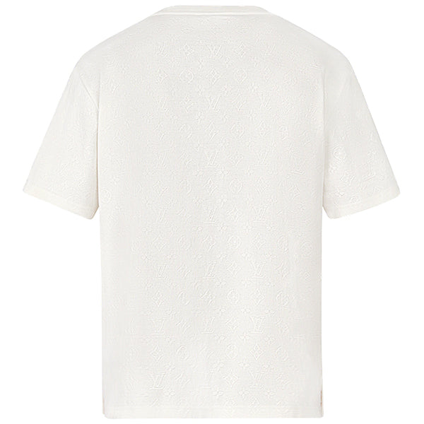 Louis Vuitton, Tops, Louis Vuitton Monogram Embossed White Button Down  Long Sleeve Shirt Sz 4