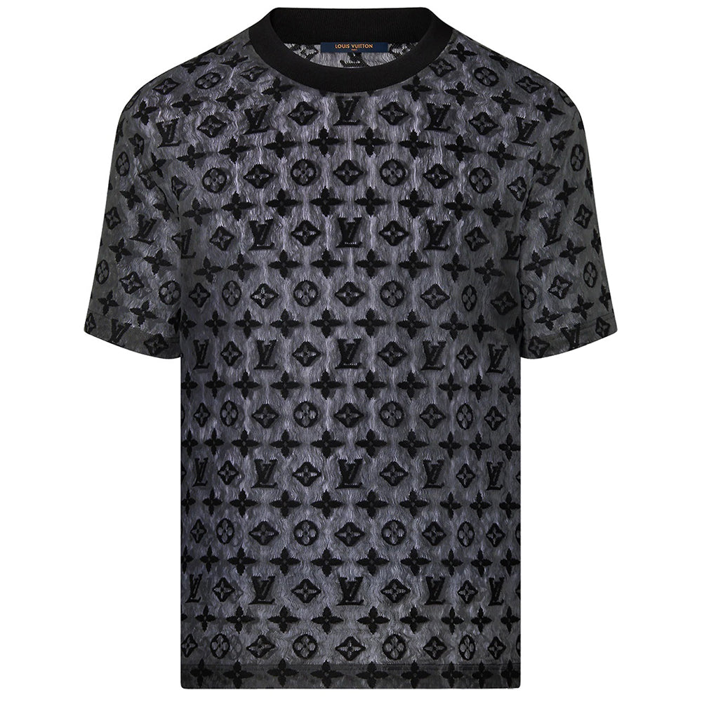 Louis Vuitton Black 2023 Signature 3D Pocket Monogram Jacquard T-Shirt S
